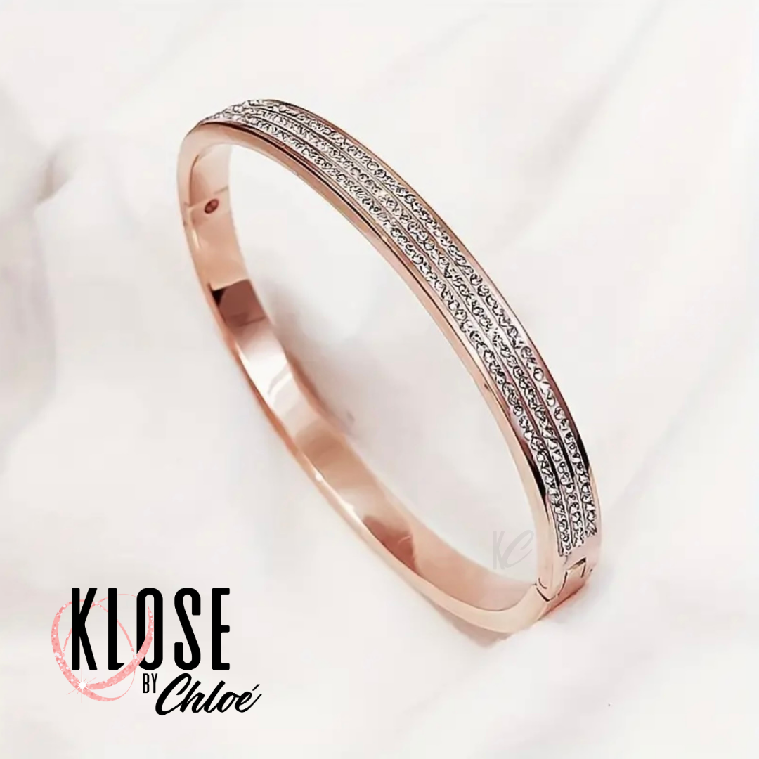 SHERONE  Half Diamond Bangle