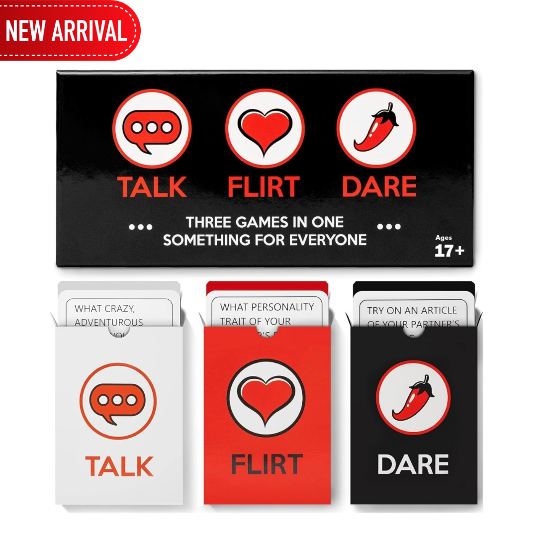 Romantic 3- Pack Game For Couples- Talk, Flirt or DARE each other 💕